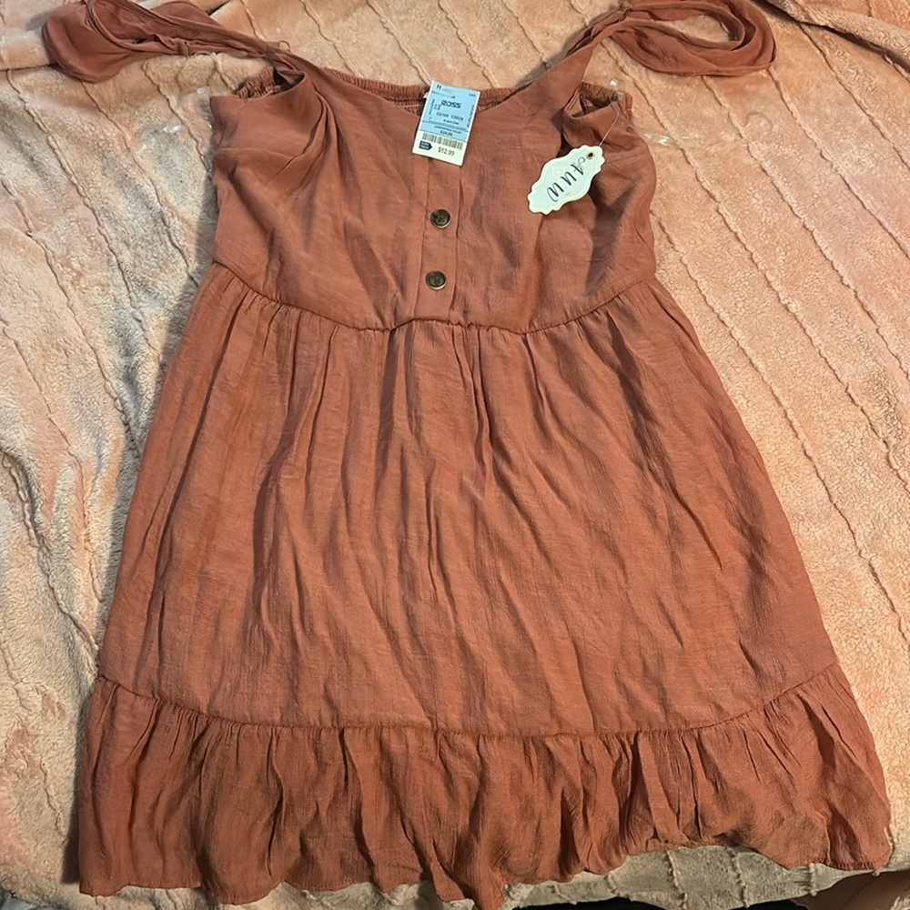 AUW peach colored XL dress